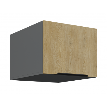 Szafka kuchenna okapowa 50 cm głęboka CREMA dąb cremona / antracyt 50 NAGU-36 1F